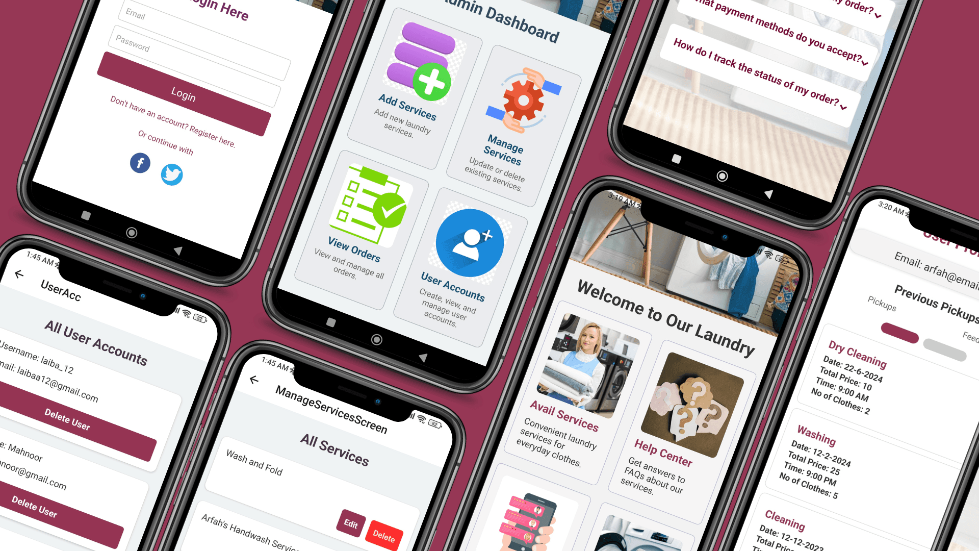 CleanClothes Laundary App