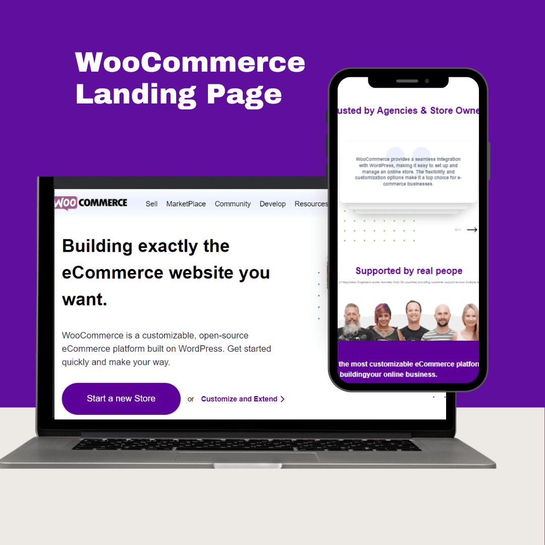 WooCommerce Landing Page